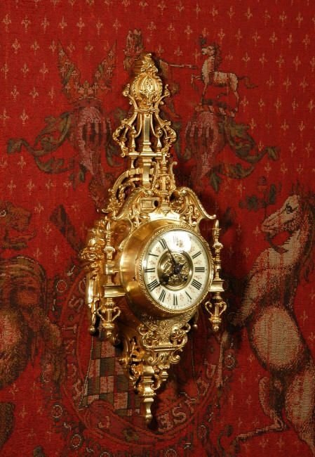 fig 1. Antique French Cartel Wall Clock
by Japy Freres, French - Circa 1880.